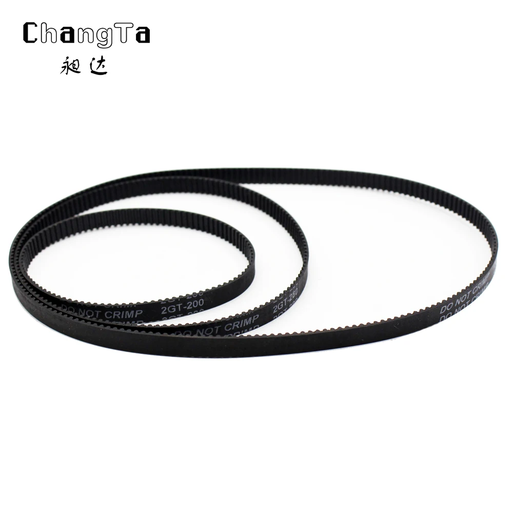 

GT2 Closed Loop Timing Belt Rubber 2GT 6mm 3D Printers Parts 110 112 122 158 200 280 300 400 610 852 mm Synchronous Belts Part