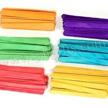 500 шт/партия, деревянные палочки, математические игрушки, палочки для мороженого, деревянные блоки, Ранние обучающие игрушки, научите свой собственный, 114*10*2 мм