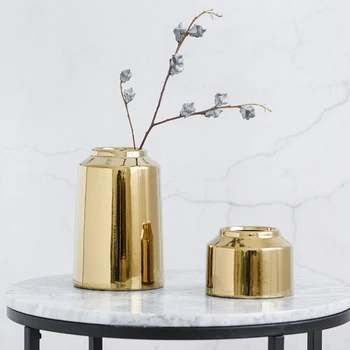 

Home decorative flower pots planters copper vase party wedding decor