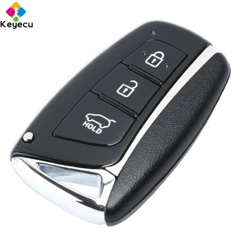 Сменный смарт ключ KEYECU 3 кнопки 433 МГц ID46 брелок для Hyundai Santa Fe 2012 2015 FCC ID: 95440 2W500|Ключ