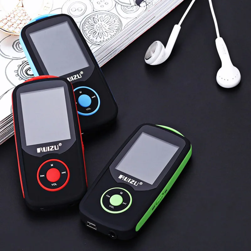 Оригинальный MP3 плеер RUIZU X06 Bluetooth 8 ГБ TFT ЖК экран 1 дюйма диктофон без потерь FM Hi Fi