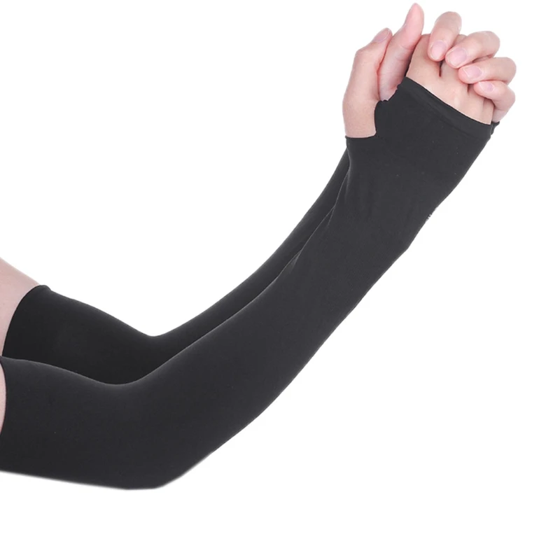 

1Pair Cooling Athletic Sport Skins Arm Sleeves Gloves Sun Protection UV Cover Cycling