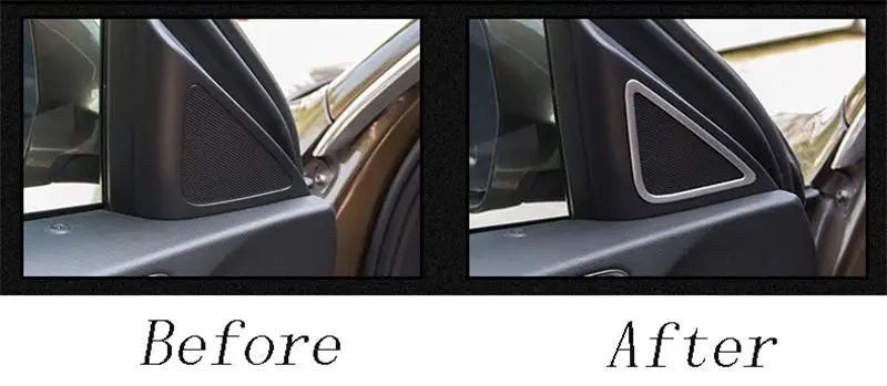 Автомобильный Стайлинг двери аудио динамик декоративные полосы покрытия 3D наклейки из нержавеющей стали Накладка для audi q3 авто аксессуары для интерьера