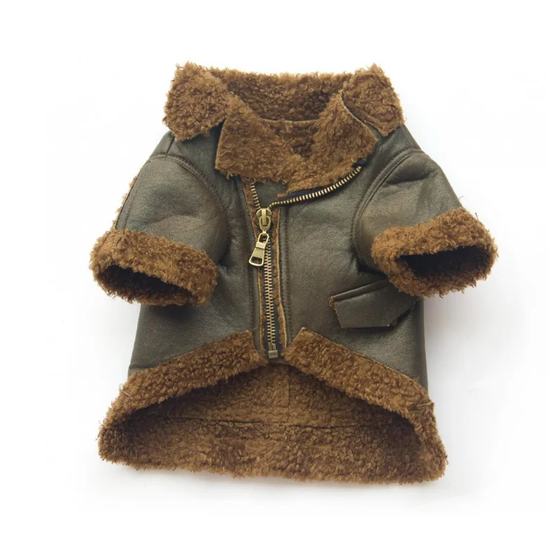 Fashion font b Pets b font font b Supplies b font Autumn Winter Dog Coat PU