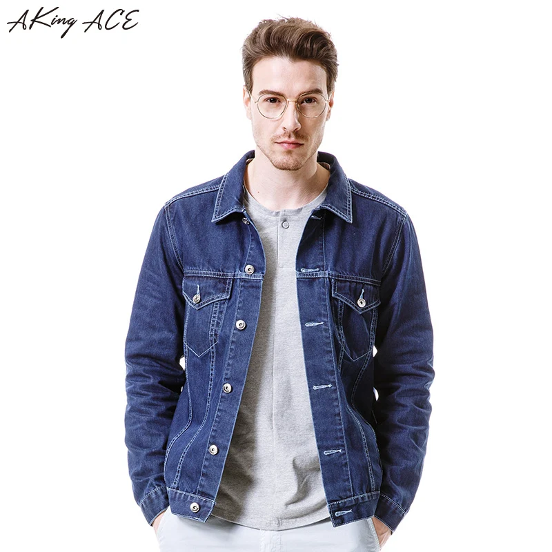 2017 AKing ACE New Arrival Mens Denim Jacket with Pockets
