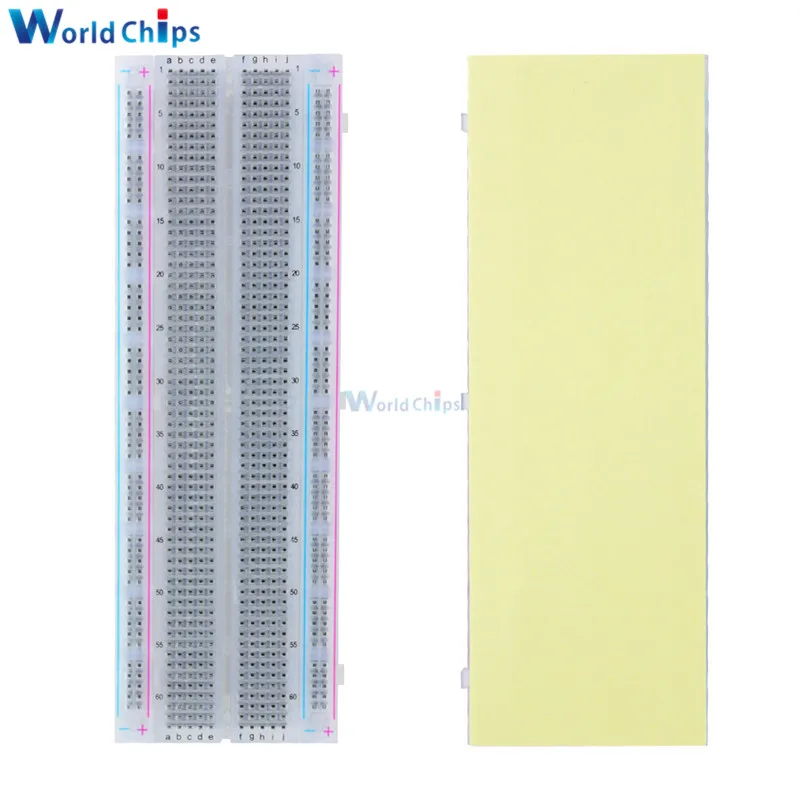 

Breadboard 830 Point Solderless PCB Bread Board MB-102 MB102 Test Develop DIY Transparent