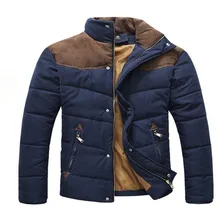 Лидер продаж Для мужчин зимние сращивание хлопок-ватник зимняя куртка плюс Размеры парка три вида цвета Размеры s-2 пальто XL Для мужчин