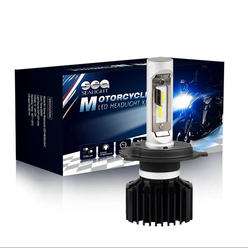 SEALIGHT led motorcycle headlight H4 H7 Led bulbs super Brightness