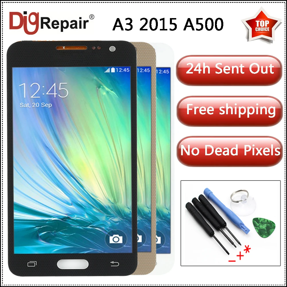 

For Samsung Galaxy A3 2015 LCD A3000 A300M A300F LCD Display Digitizer Touch Screen Assembly Replace For Samsung A3 2015 Display