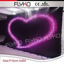 Используется светодиодный экран p10cm светодиодная завеса для зрелищных мероприятий Ночные Клубные шторы