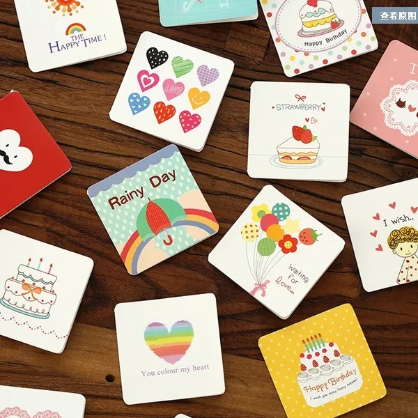 kawaii mini birthday for you greeting cards paper card fantastic office greeting cards