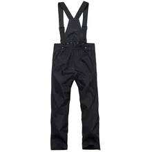 Фабрика, двухслойные детские зимние штаны для мальчиков или девочек, лыжные брюки с поясом Спортивная одежда для улицы ветронепроницаемые водонепроницаемые детские нагрудники