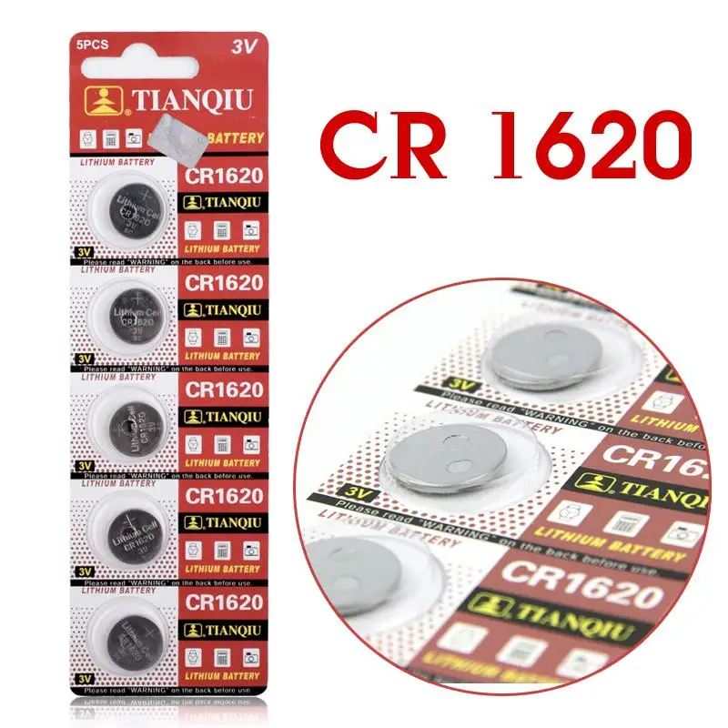 

5pcs/Lot CR1620 1620 ECR1620 DL1620 280-208 3V Cell Battery Button Battery ,Coin Battery lithium battery For Watches,clocks