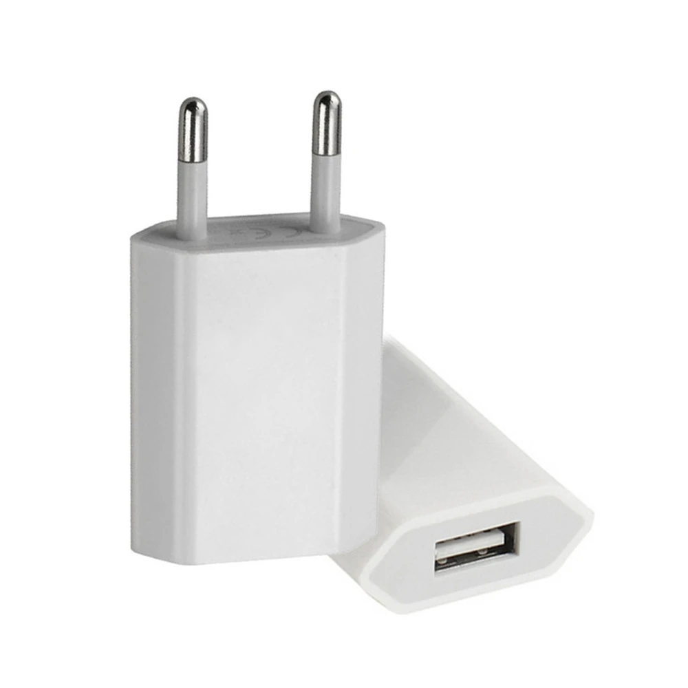 USB Power Adapter EU Plug Wall Travel Charger for iPhone