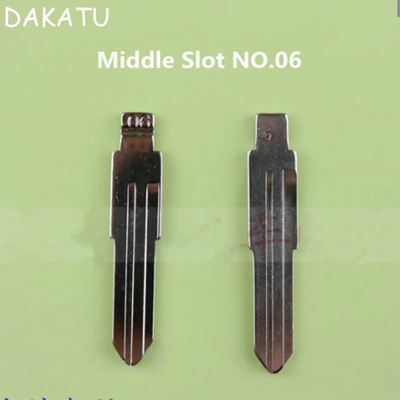 

DAKATU Middle Slot Uncut remote key blade NO.06 For Nissan Bluebird Duke VANETTE CEFIRO Flip car key blade