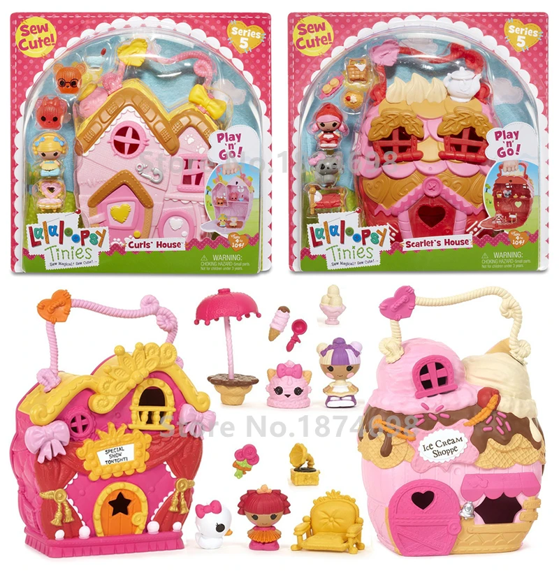 Мини Lalaloopsy кукла Tinies дом набор детские игрушки куклы для девочек детские рождественские подарки