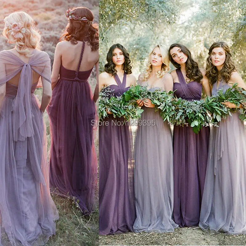 lavender convertible bridesmaid dress