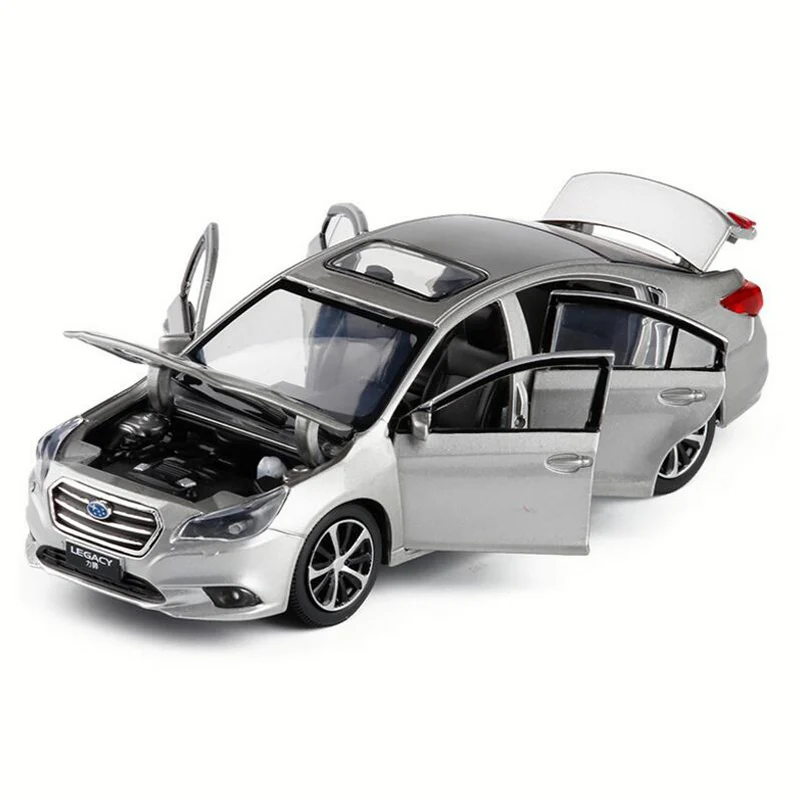 

1/32 Subaru Legacy Simulation Alloy Die Casting Model Car Sound and Light Pull Back Toy Car Child Toy Birthday Gift