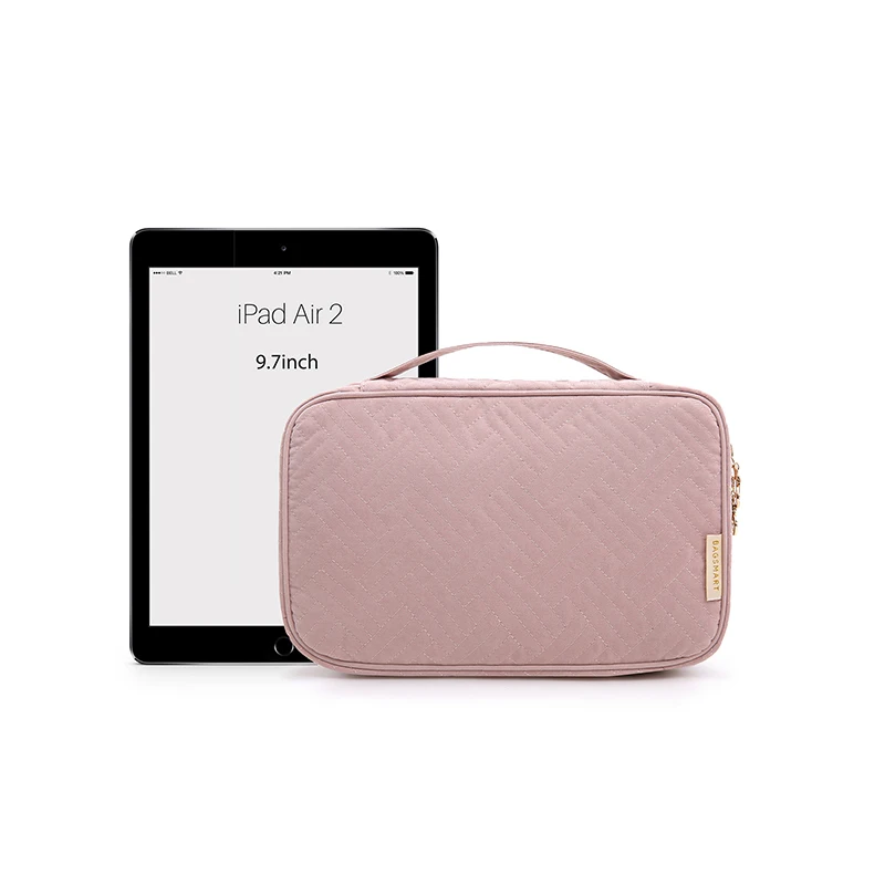 BAGSMART Women Travel Jewelry Organizer Case Female Cosmetics Bags Jewelry Pouch Bag for Necklace Bracelet Earring Ring Watch
