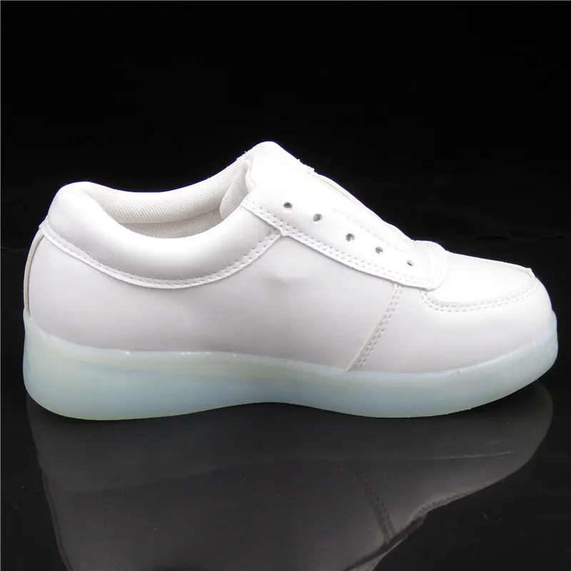 Кроссовки унисекс из ПУ кожи 7ipupas|kids led shoes|sneaker usbwhite kids sneakers |