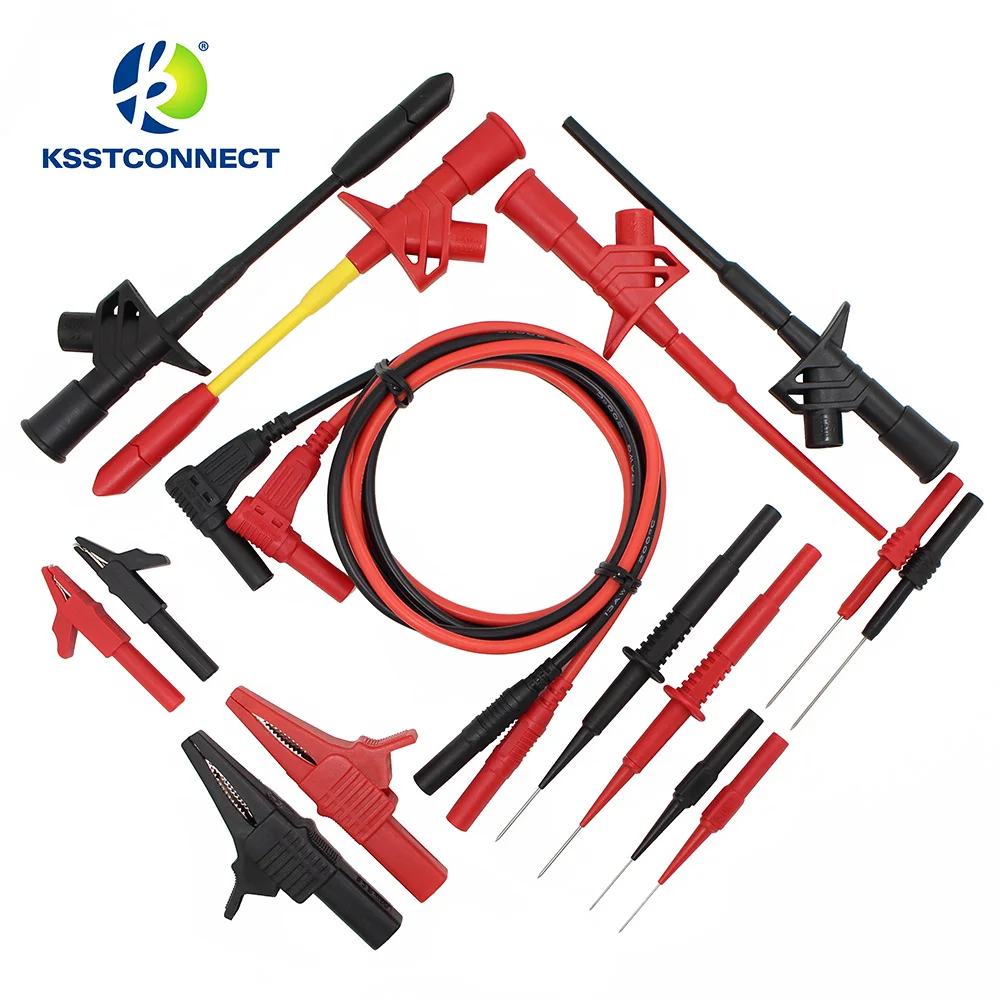 DMM08B  8Pair/sets Electronic Specialties Test Lead kit Automotive Test Probe Kit Universal Multimeter probe leads kit