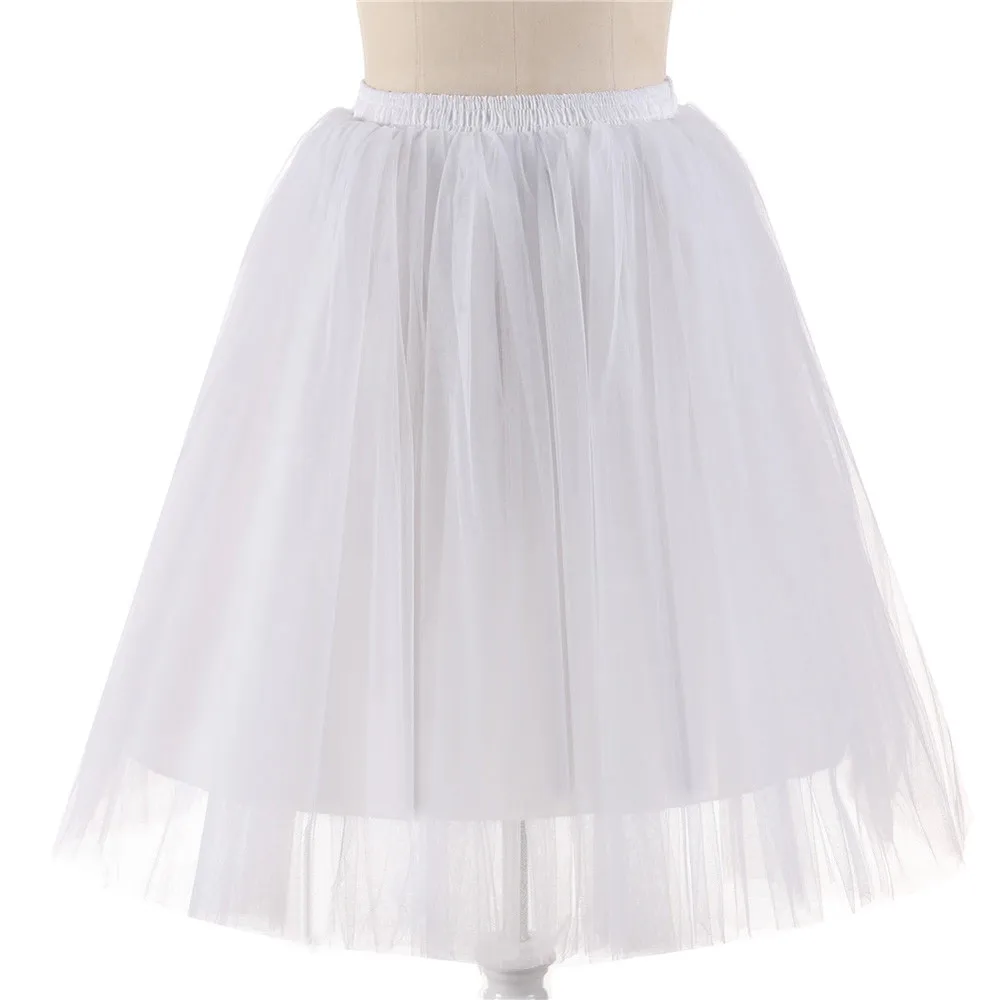 Sleeper#401 Новая модная женская Высококачественная юбка из плиссированной газовой ткани до колена юбка-пачка для взрослых юбка для танцев Повседневная