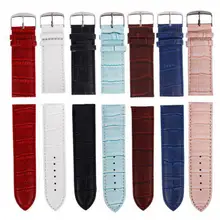 Leather Watchband Men Women Watch Band 22mm 20mm 18mm 16mm 14mm 12mm Watch Strap On Belt Watchbands Bracelet Metal Buckle B1
