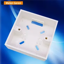 Universal External mounting box 86mm * 86mm suitable for 86 standard switch and socket mounted on any position of wall surface