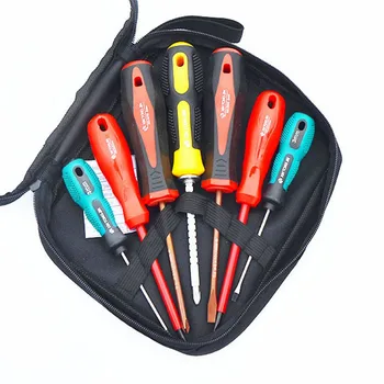 

Hand Tool Kit Insulated Screwdriver Set Slotted Cross Screwdriver for Electrician Precise Repair DIY Multi-functional 9 Pcs