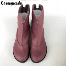 Careaymade-Новинка г., удобные ботинки ручной работы из натуральной кожи художественные ботинки в стиле ретро mori girl 3 цвета