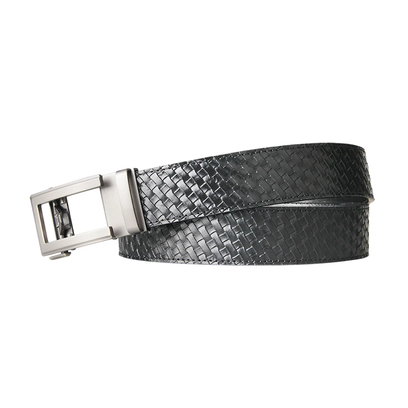 Famous Brand Belt Men Genuine Luxury Leather Belts for Men Strap Male Metal Black Leather Automatic Buckle Belts Men 3.5CM Width