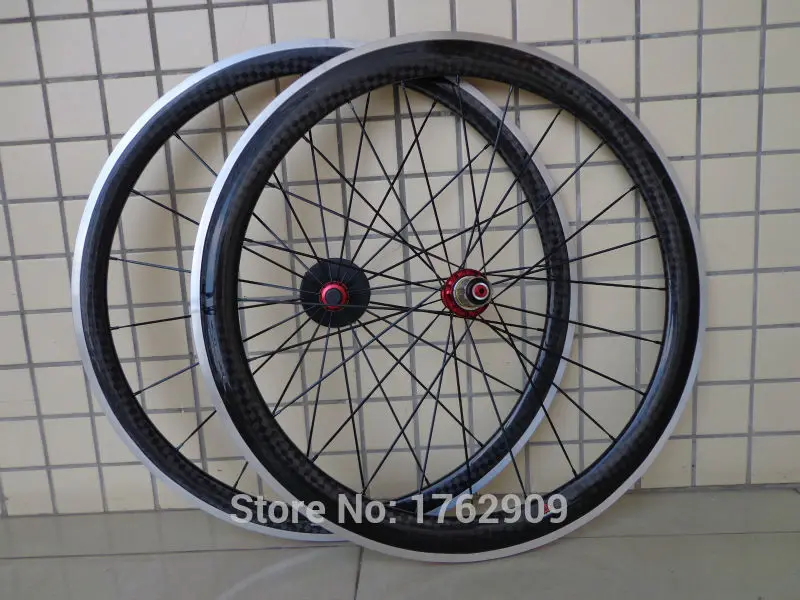 

Newest 700C front 38mm+rear 50mm clincher rims Road bike 12K carbon fibre bicycle wheelsets with alloy brake surface Free ship
