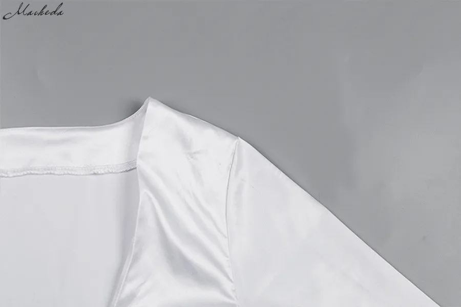 Женская короткая сексуальная блузка с длинным рукавом на пуговицах с V-образным вырезом с оборками летний топ на застежках