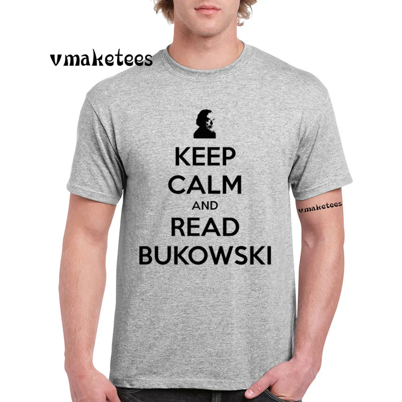 Чарльз футболка bukowski с коротким рукавом и О-образным вырезом Винтаж книга