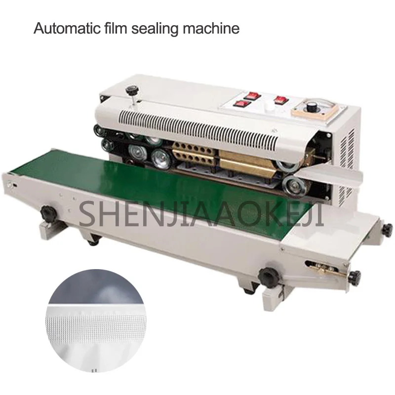 FR-880 непрерывная автоматическая машина для запечатывания пленки из алюминиевой фольги, упаковочная машина для упаковки пищевых продуктов 220 В/110 В 850 Вт 1 шт
