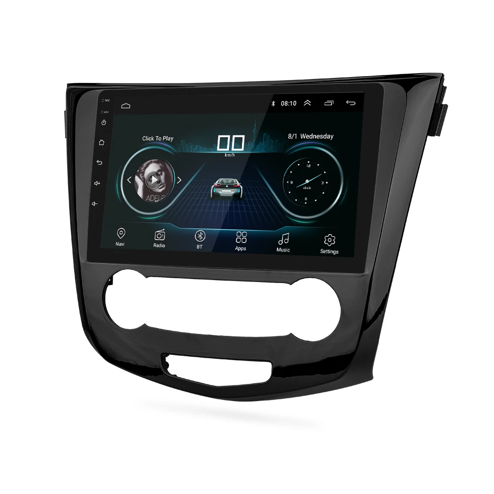 Discount 10.2" Android 8.1 2 din Car Radio GPS Navigation Multimedia Player 2G(RAM)+16G(ROM) for Nissan Qashqai 2014 -2017 wifi Stereo 1