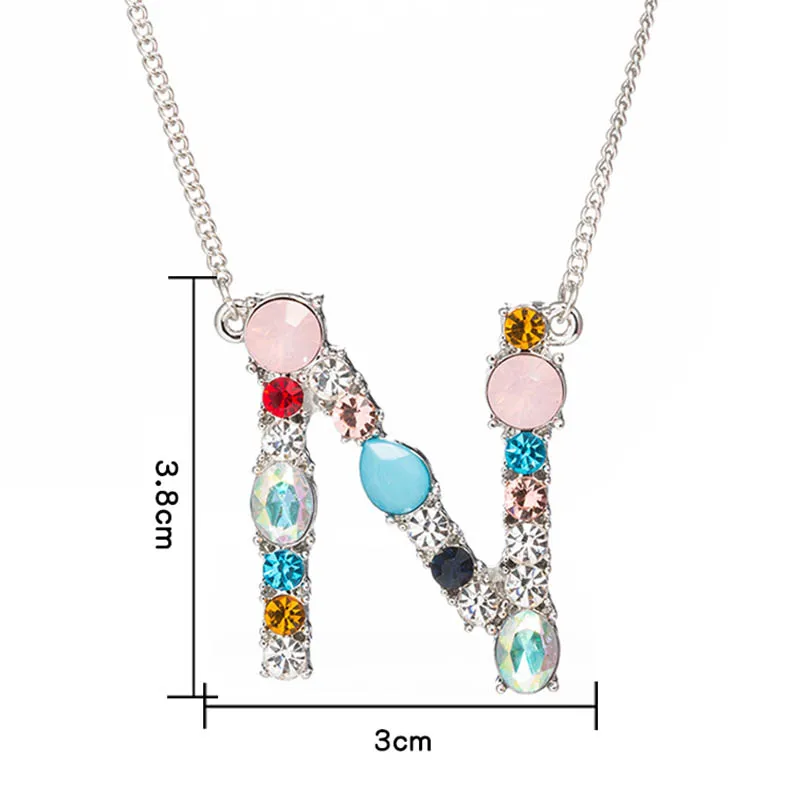 Товар кулон CZ ожерелье именной, буква ожерелье Имя ювелирные изделия для женщин аксессуары подарок девушки