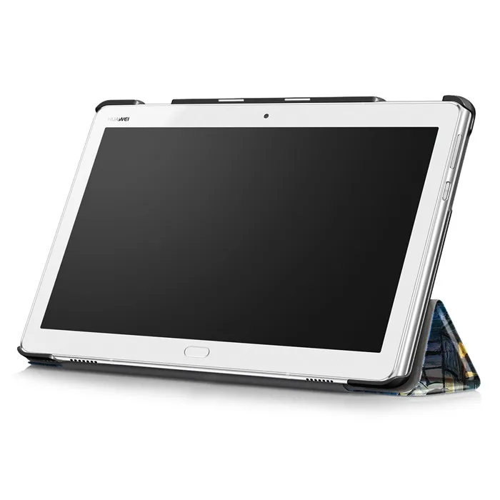 100 шт. PU Стенд чехол для Huawei MediaPad M3 молодежи Lite 10 bah-w09 bah-al00 10." Планшеты+ Экран протектор