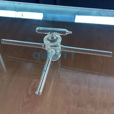 15mm Bore High Vacuum Stopcock T-Shape 3 Way Hollow Plug Laboratory Ware | Канцтовары для офиса и дома
