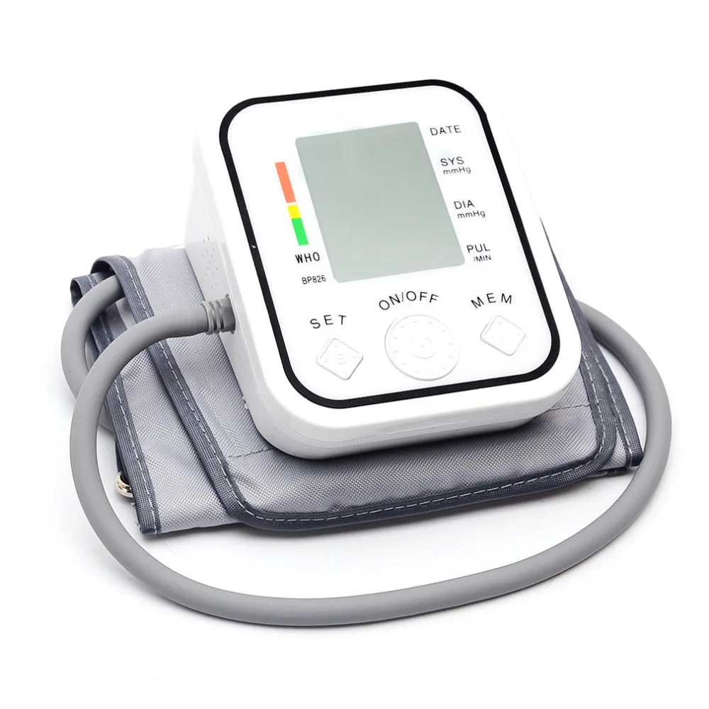 BP826 Digital bp Blood Pressure Monitor Meter Sphygmomanometer Cuff