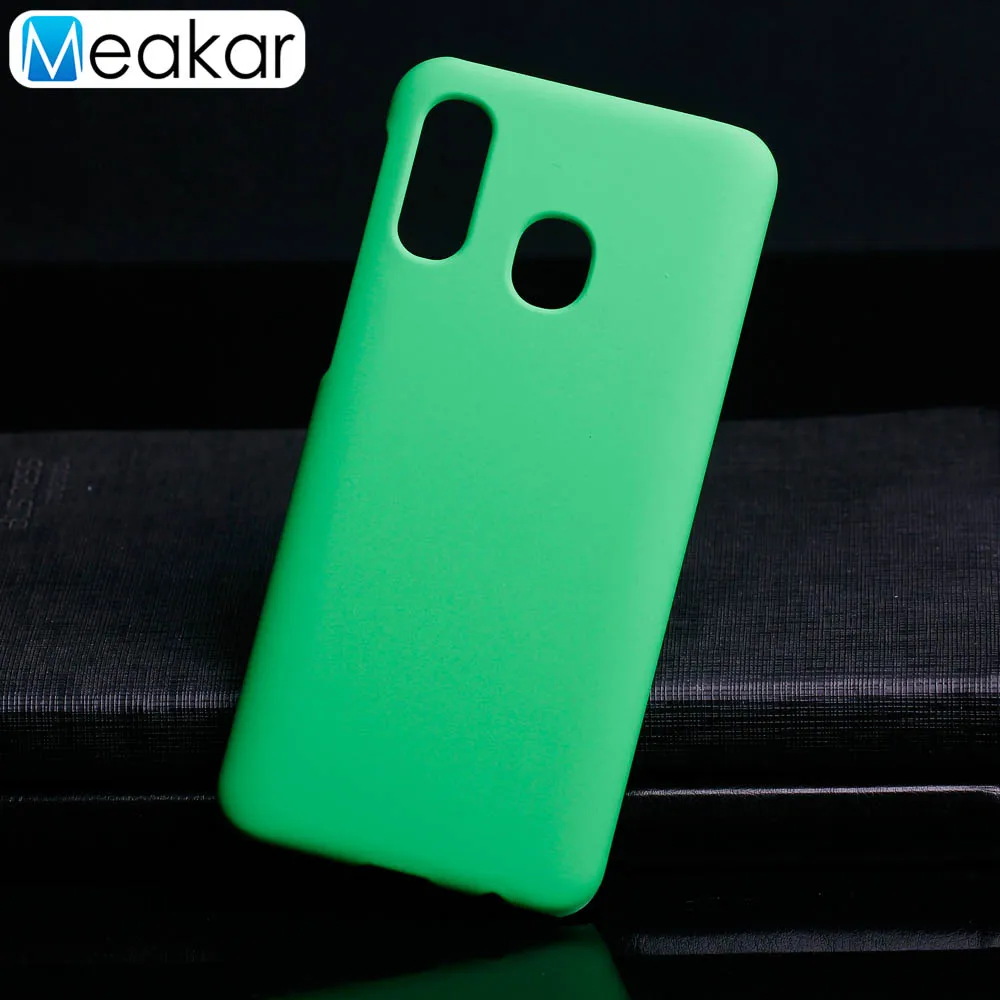 Матовая Пластик Coque 6.2For samsung Galaxy A40 чехол для samsung Galaxy A40 A40S A405F телефона чехол-лента на заднюю панель - Цвет: Green