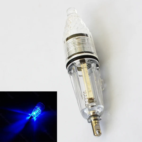 

Blue Flashing LED Deep Drop Underwater Fishing Squid Bait Lure Light 12cm