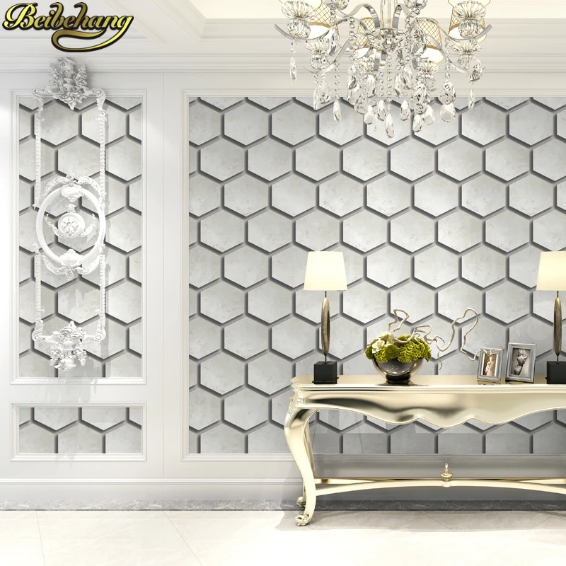 Luxury European Non-woven Metallic Damask papel de parede 3d Wallpaper for walls Living Room Design Vintage wall paper stickers