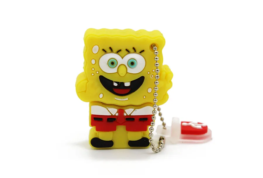 KING SARAS классный милый usb флеш-накопитель Губка Боб usb 2,0 4 ГБ 8 ГБ 16 ГБ 32 ГБ Флешка 64 ГБ