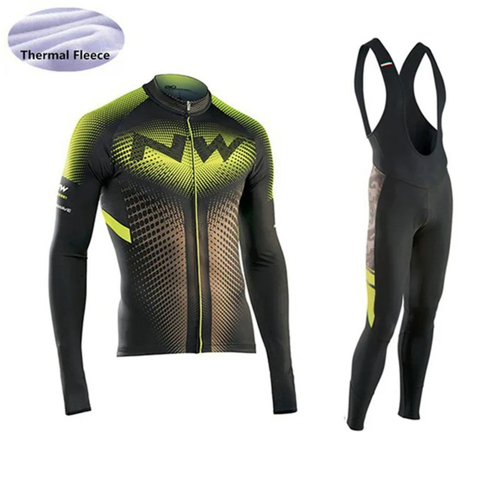 

2018 New Winter Thermal Fleece long sleeve Men's NW Cycling Jersey Ropa ciclismo Bicycle Bike Clothing maillot