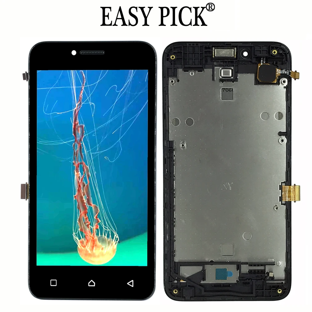 Baratos Para Lenovo Vibe B A2016 A2016a40 A2016b30 pantalla LCD de montaje de digitalizador con pantalla táctil para Lenovo un Plus A1010a20