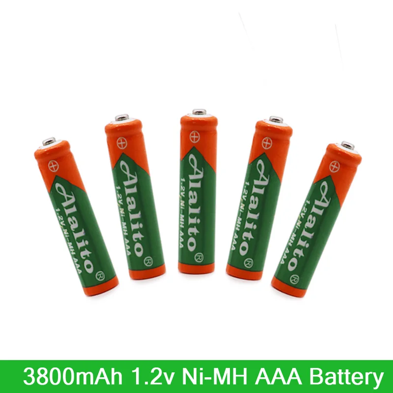 4 20 шт Alalito Новая батарея AAA 3800 mAh перезаряжаемая Ni MH 1 2 V для часов мышей компьютеров