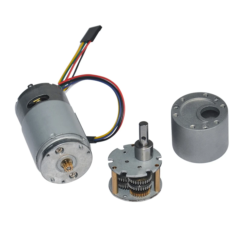 37GB555H DC Шестерни Мотор 12V 24V 10/18/30/55/85/120/170/280/500/900 об/мин двусторонний Регулируемый