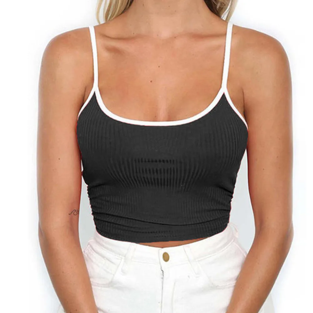 

Summer 2019 Women Streetwear Sleeveless Crop Top Women Party Tops For Women Festival Sexy Tops For Women Clubwear Cami