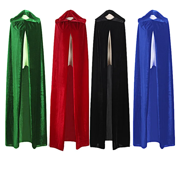 

Halloween cosplay masquerade witch witch elf thick velvet cloak witch costume women halloween costume